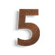 Numery domu ze stali corten