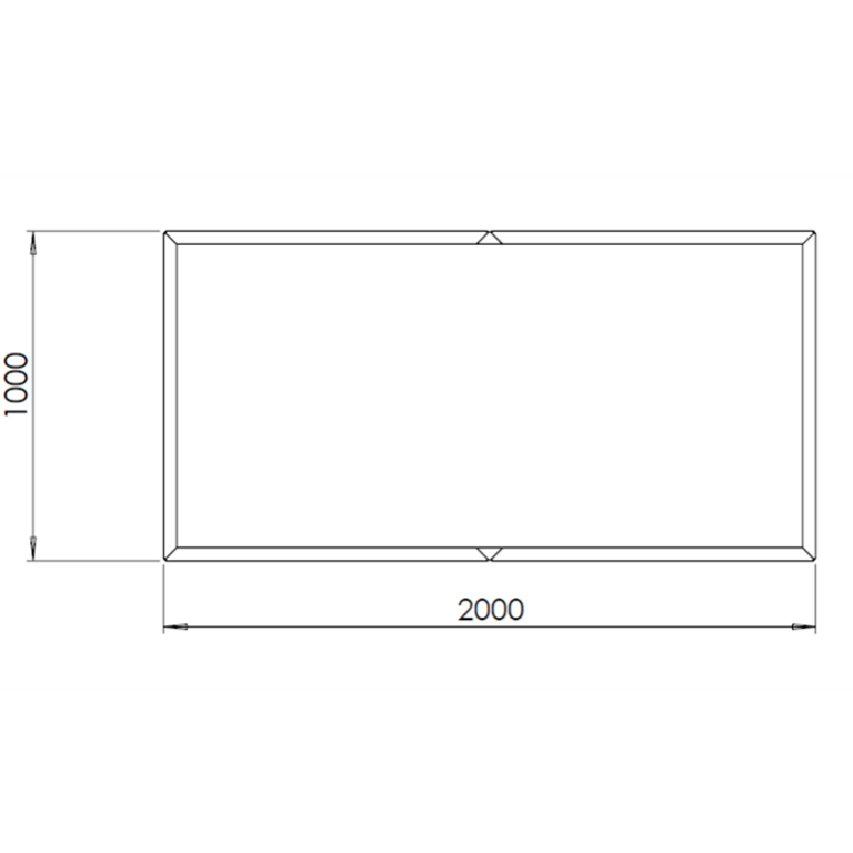 Donica ze stali corten Texas xxl 200 x 100 cm