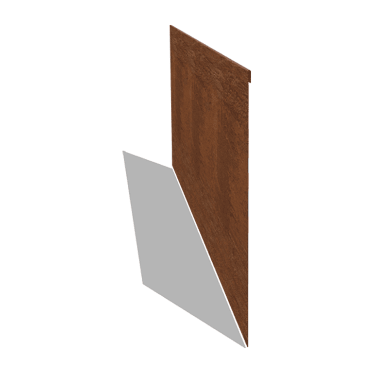 Zagięte obrzeże ogrodowe ze stali corten 45 cm (długość 150 cm)