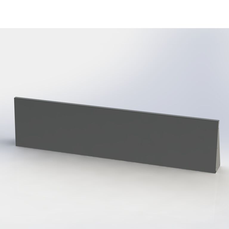 Prosta ściana oporowa ze stali malowanej proszkowo 200 cm (wysokość 40 cm)