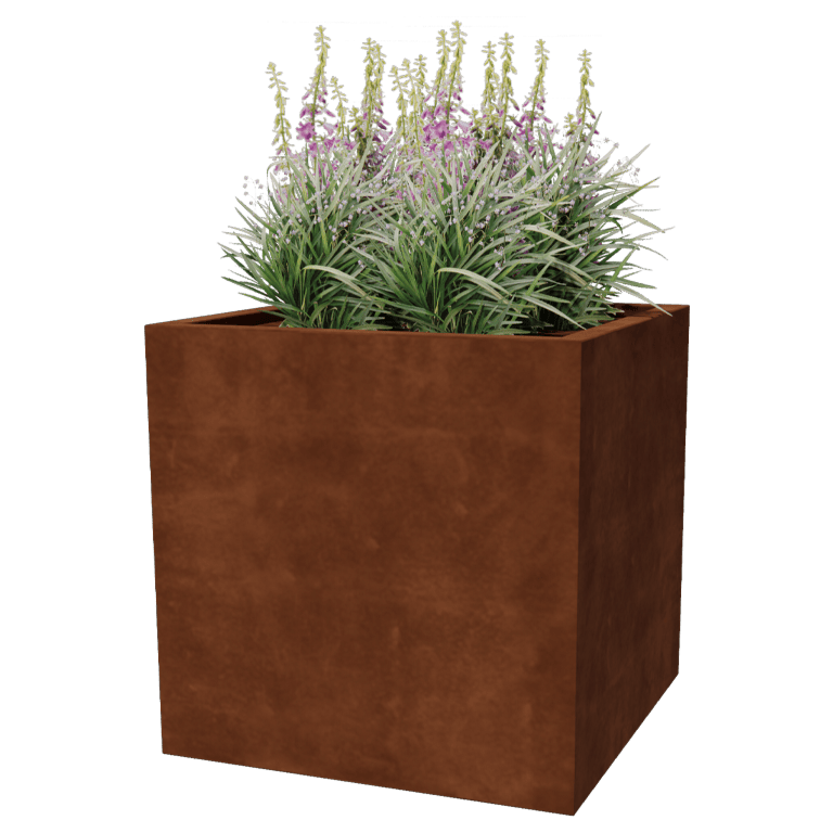 Spawana Donica ze stali corten Montana 80 x 80 x 80 cm