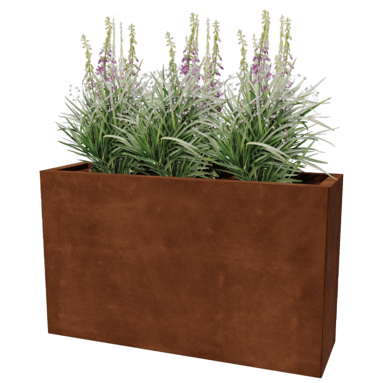 Donica ze stali corten Texas 30 x 100 cm