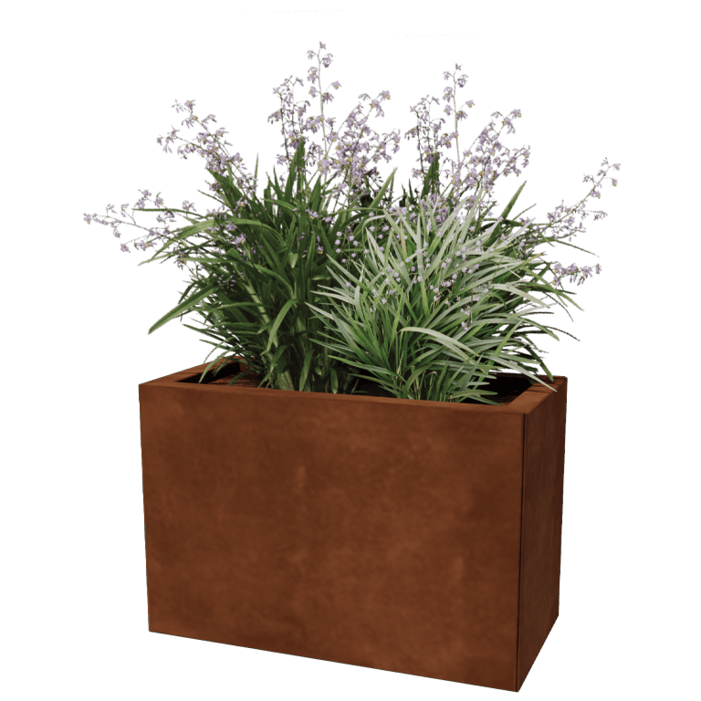 Donica ze stali corten Texas 30 x 60 cm