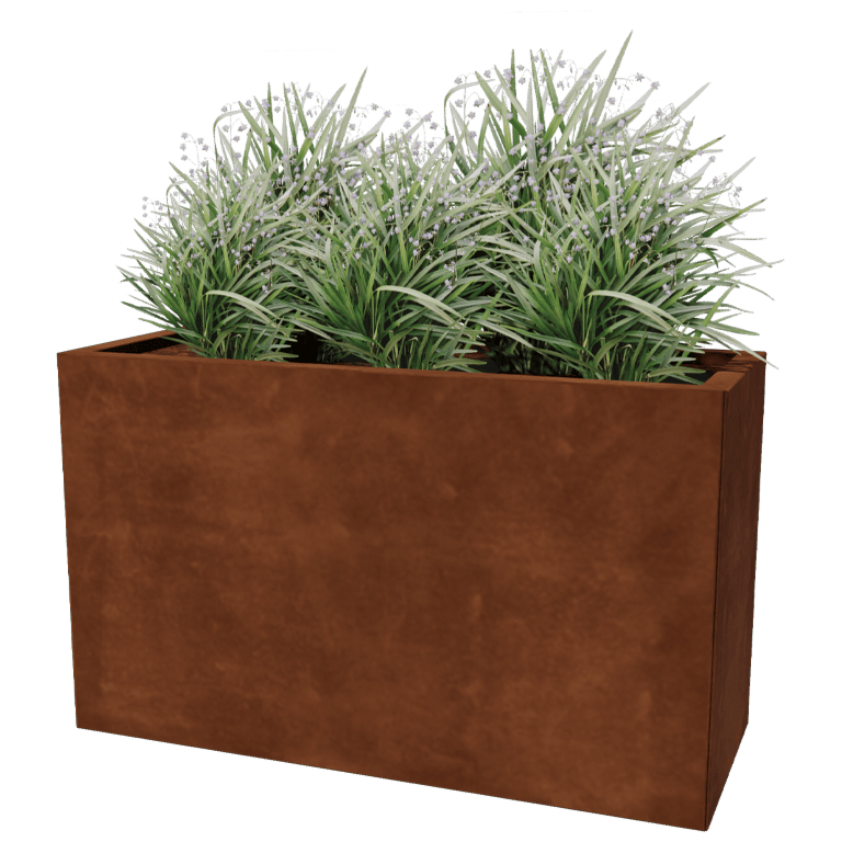 Donica ze stali corten Texas 40 x 100 cm
