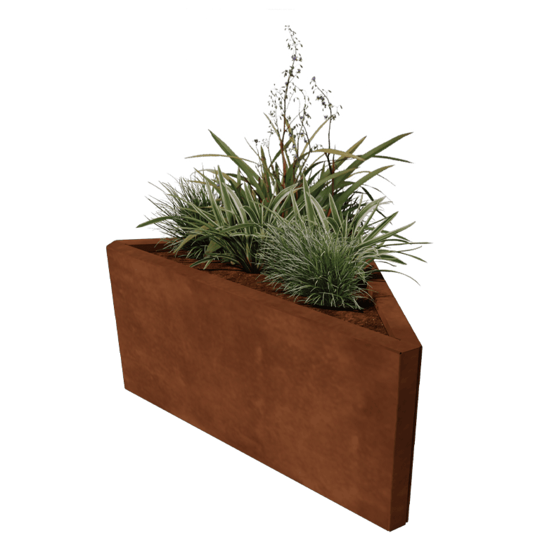 Donica ze stali corten Alaska równoramienny 84 cm