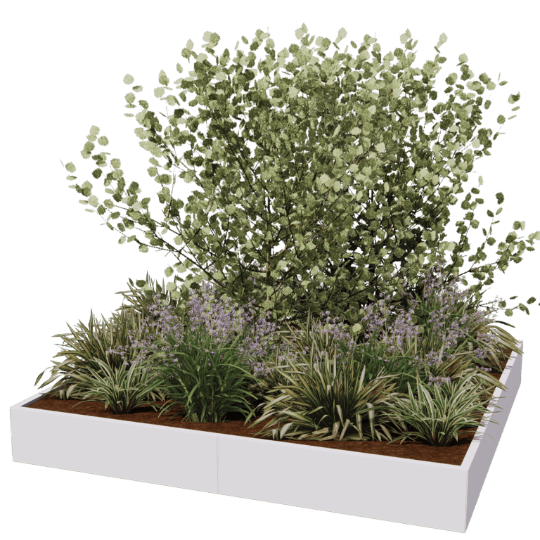 Donica stal malowana proszkowo Miami xxl 240 x 240 cm