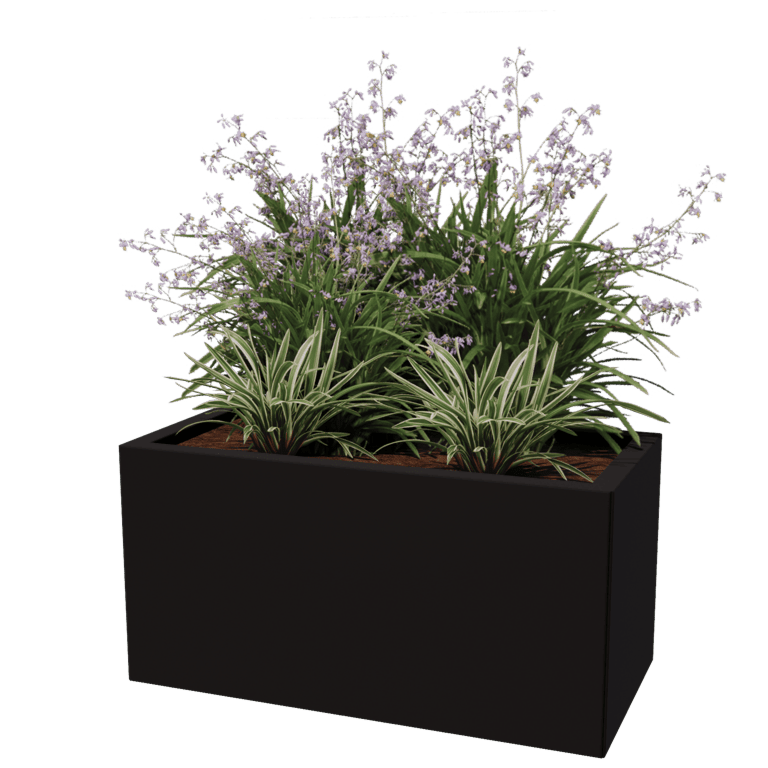 Donica stal malowana proszkowo Texas 40 x 80 cm