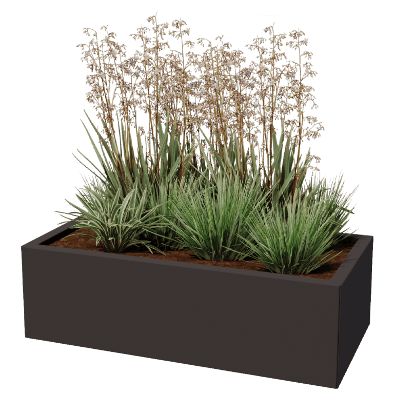 Donica stal malowana proszkowo Texas 50 x 100 cm