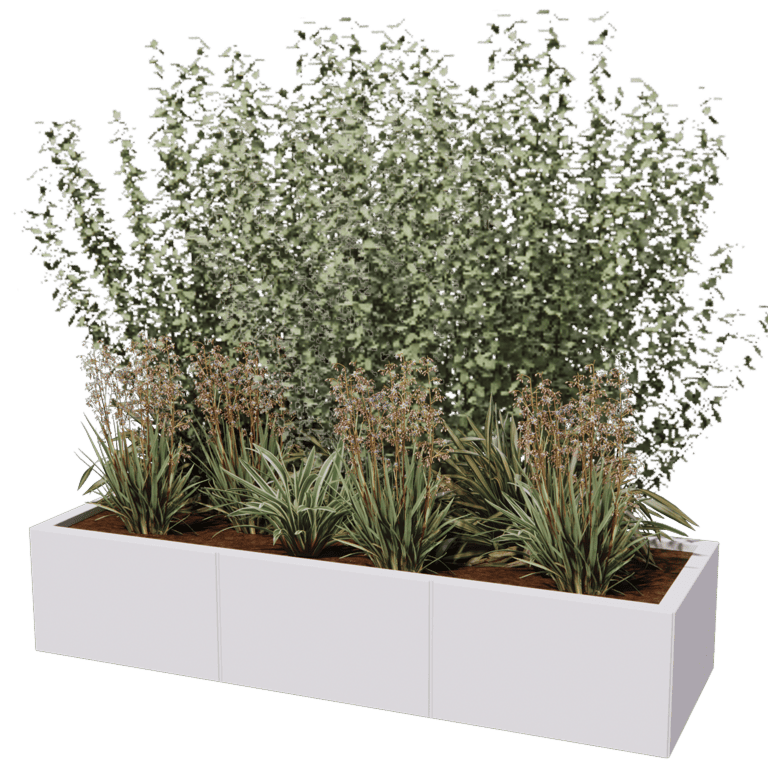 Donica stal malowana proszkowo Texas xxl 150 x 50 cm