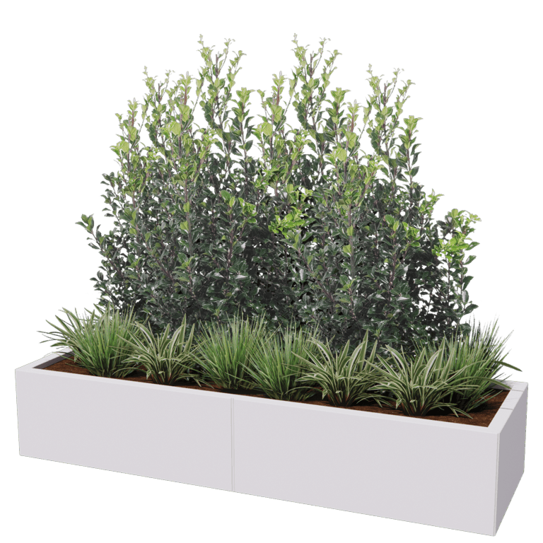 Donica stal malowana proszkowo Texas xxl 160 x 50 cm