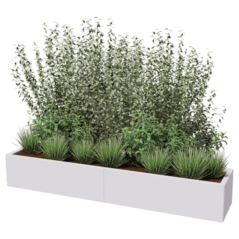 Donica stal malowana proszkowo Texas xxl 200 x 40 cm