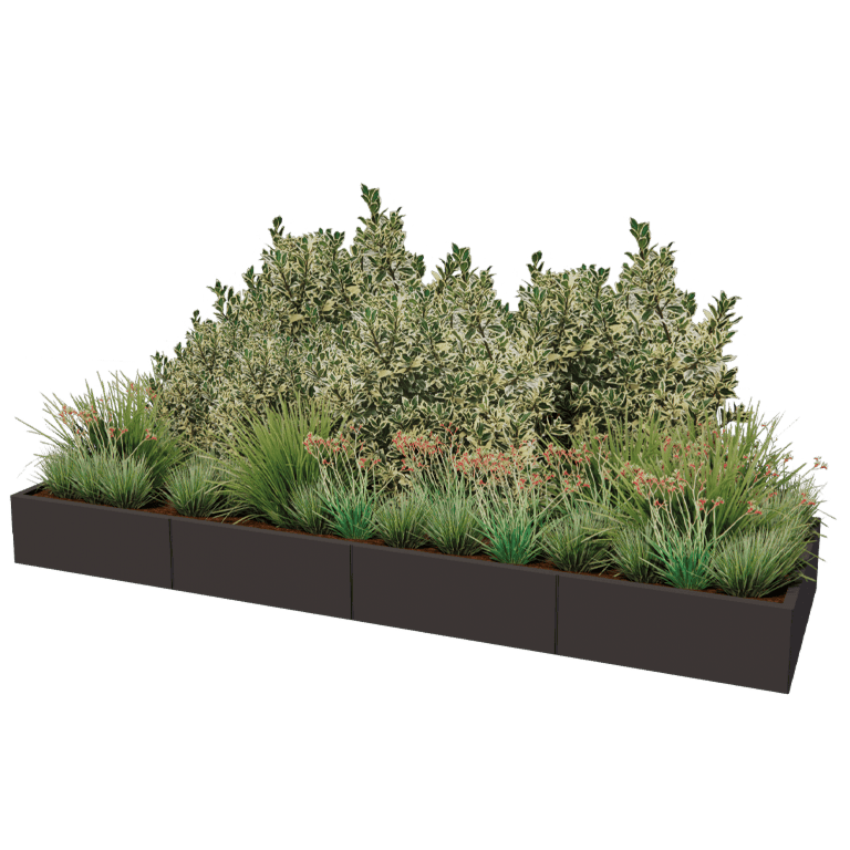 Donica stal malowana proszkowo Texas xxl 320 x 100 cm