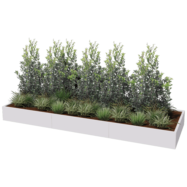 Donica stal malowana proszkowo Texas xxl 360 x 120 cm