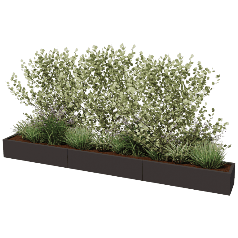 Donica stal malowana proszkowo Texas xxl 360 x 40 cm