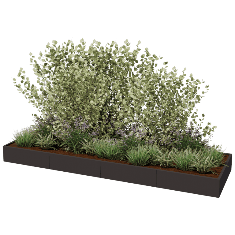 Donica stal malowana proszkowo Texas xxl 400 x 120 cm