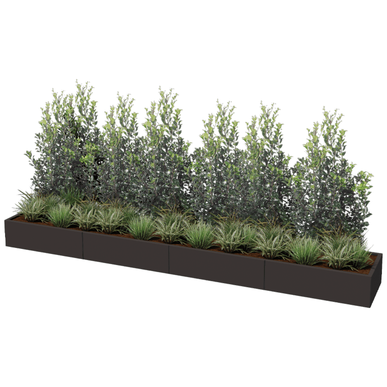 Donica stal malowana proszkowo Texas xxl 400 x 60 cm