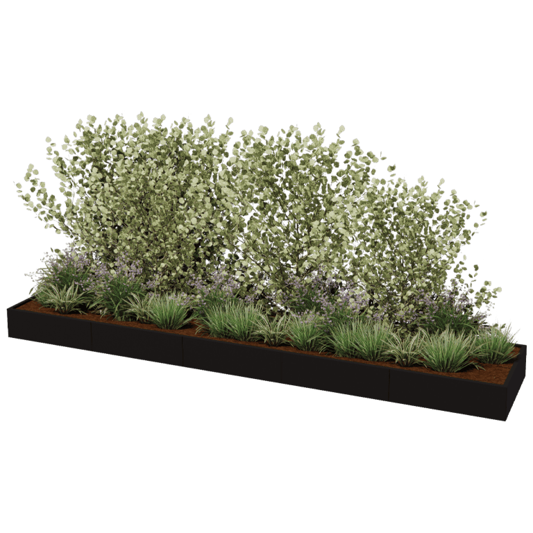 Donica stal malowana proszkowo Texas xxl 500 x 100 cm