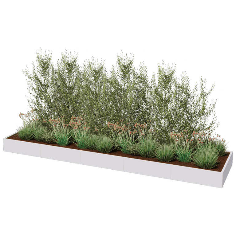 Donica stal malowana proszkowo Texas xxl 500 x 120 cm