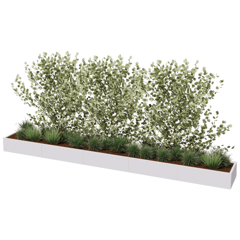 Donica stal malowana proszkowo Texas xxl 500 x 60 cm