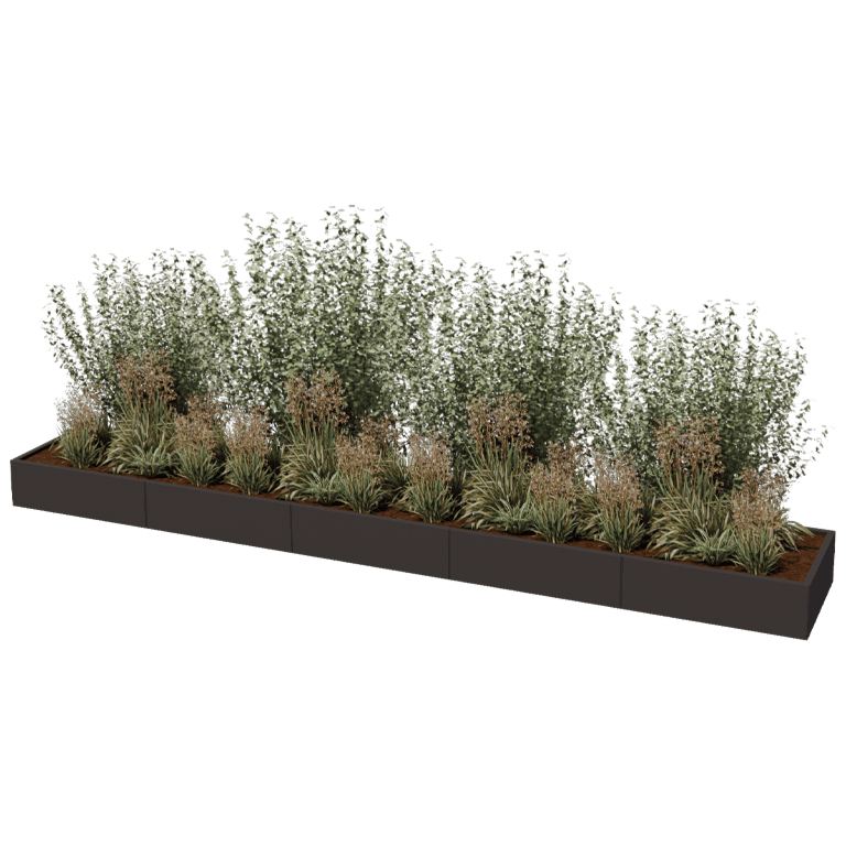 Donica stal malowana proszkowo Texas xxl 500 x 80 cm