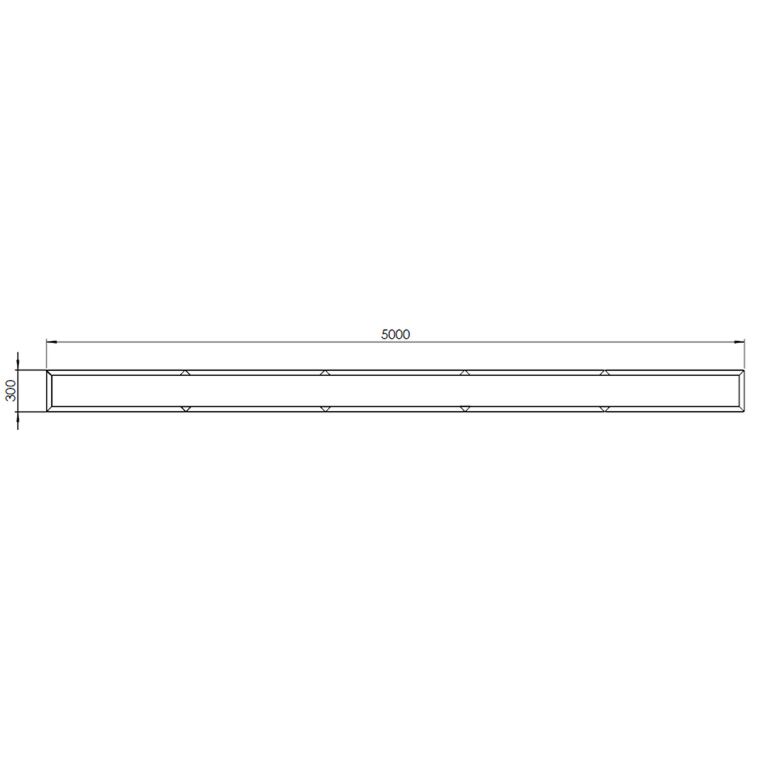 Donica ze stali corten Texas xxl 500 x 30 cm
