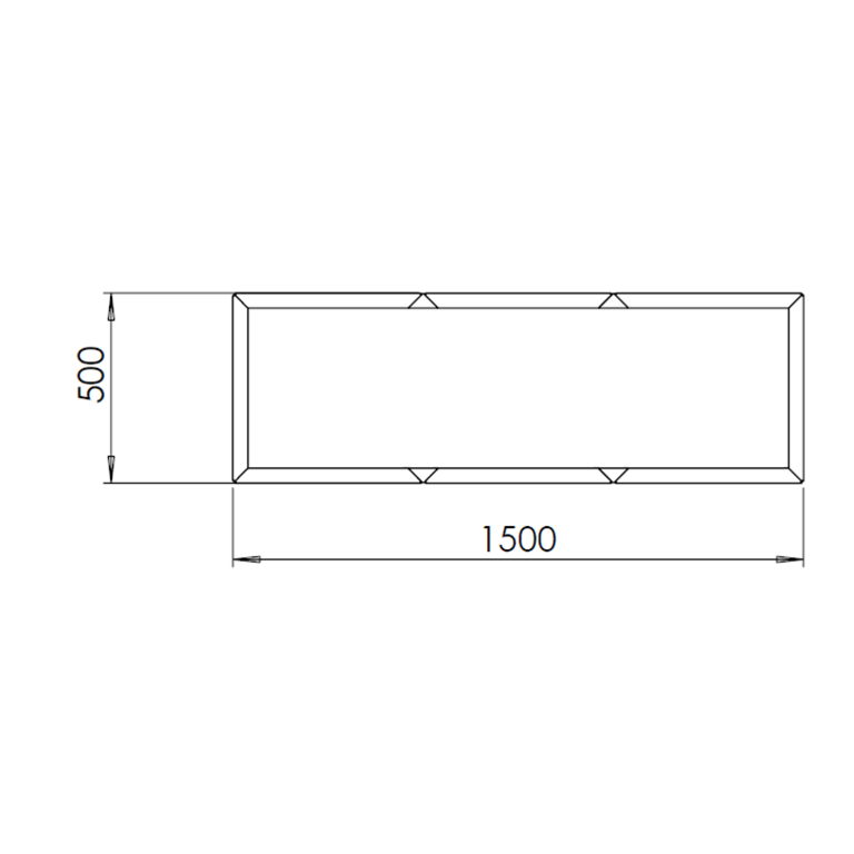 Donica ze stali corten Texas xxl 150 x 50 cm