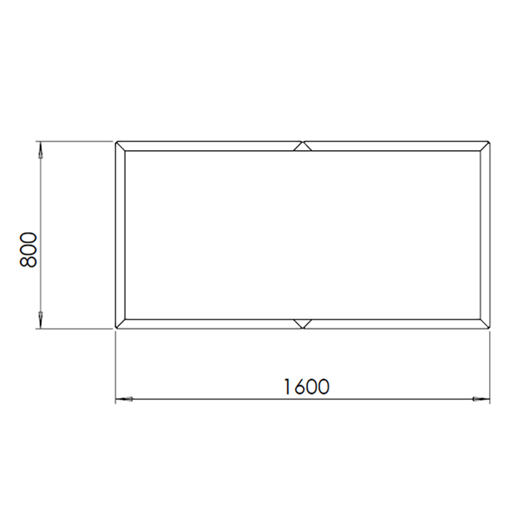 Donica ze stali corten Texas xxl 160 x 80 cm