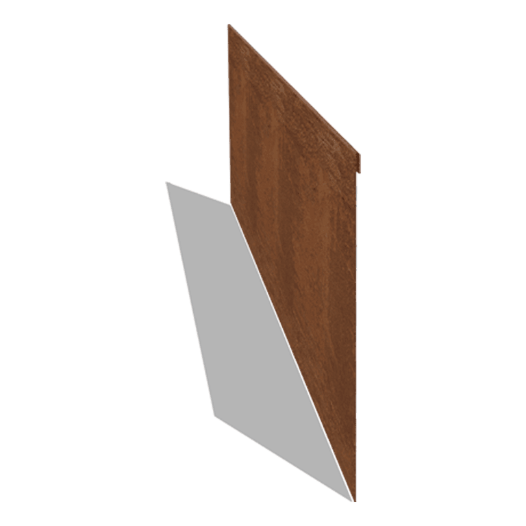 Zagięte obrzeże ogrodowe ze stali corten 35 cm (długość 150 cm)