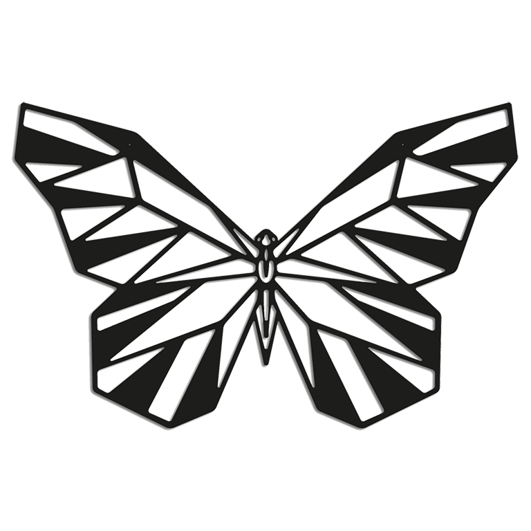 Motyl Metalowa dekoracja ścienna 2.0