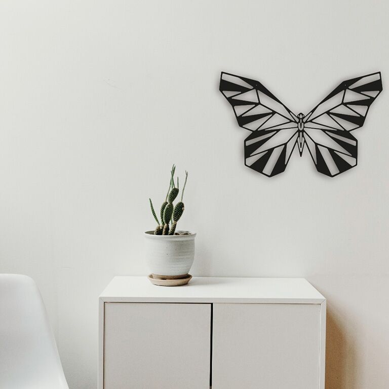 Motyl Metalowa dekoracja ścienna 2.0