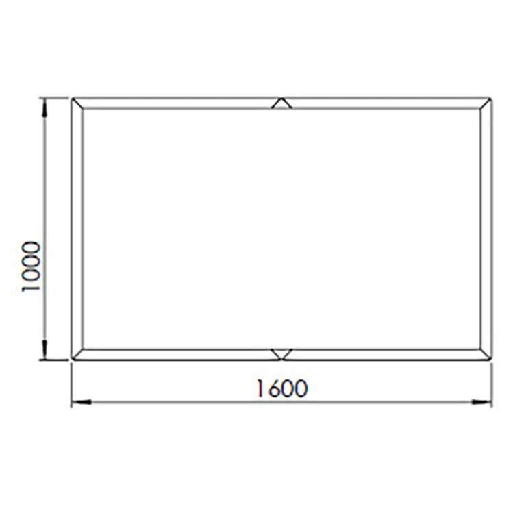 Donica ze stali corten Texas xxl 160 x 100 cm