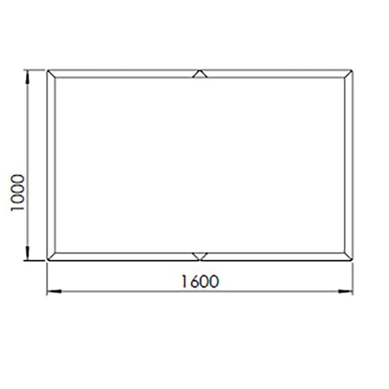 Donica stal malowana proszkowo Texas xxl 160 x 100 cm