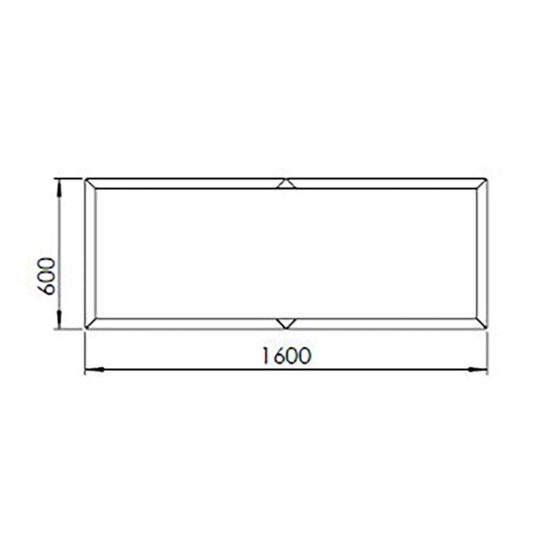 Donica ze stali corten Texas xxl 160 x 60 cm