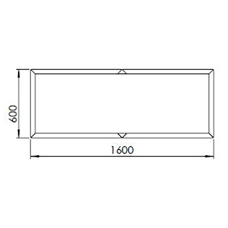 Donica stal malowana proszkowo Texas xxl 160 x 60 cm