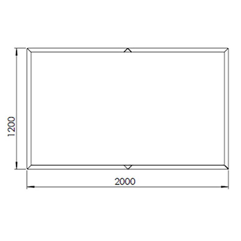 Donica ze stali corten Texas xxl 200 x 120 cm
