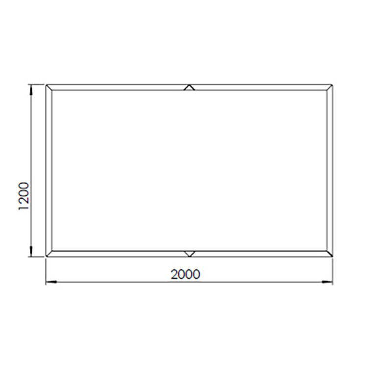 donica Stal malowana proszkowo Texas xxl 200 x 120 cm