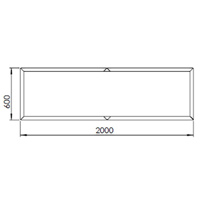 donica ze stali corten Texas xxl 200 x 60 cm