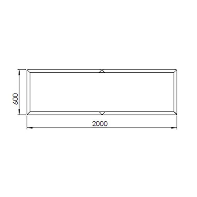 Donica stal malowana proszkowo Texas xxl 200 x 60 cm