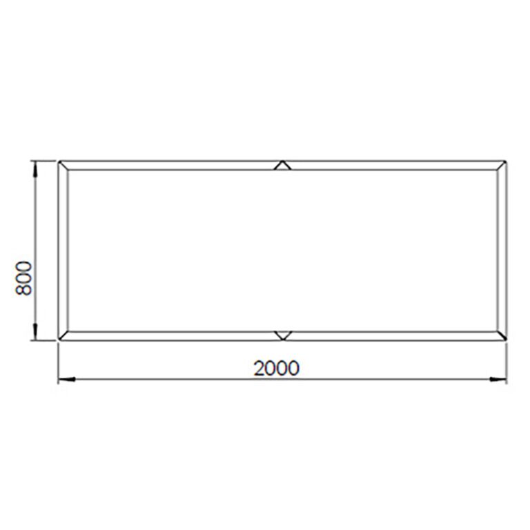 Donica ze stali corten Texas xxl 200 x 80 cm