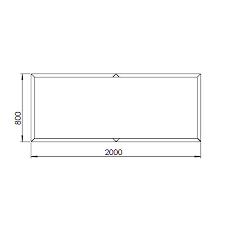 Donica stal malowana proszkowo Texas xxl 200 x 80 cm