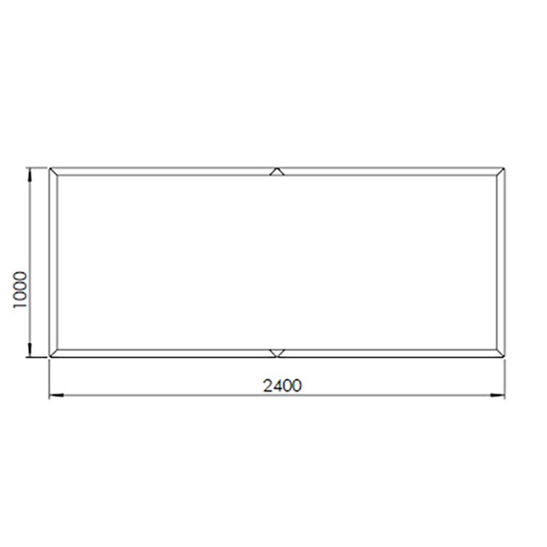 Donica ze stali corten Texas xxl 240 x 100 cm