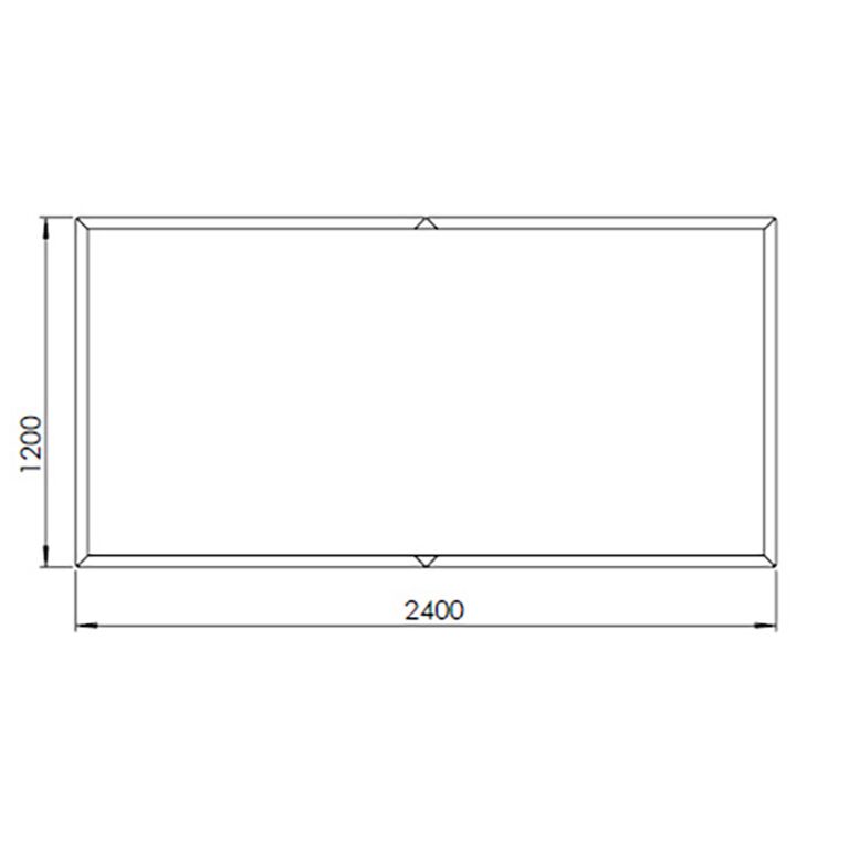 Donica ze stali corten Texas xxl 240 x 120 cm