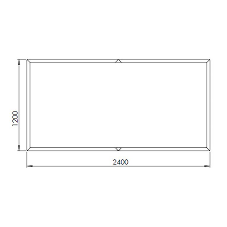 Donica stal malowana proszkowo Texas xxl 240 x 120 cm