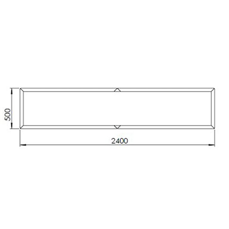 Donica ze stali corten Texas xxl 240 x 50 cm