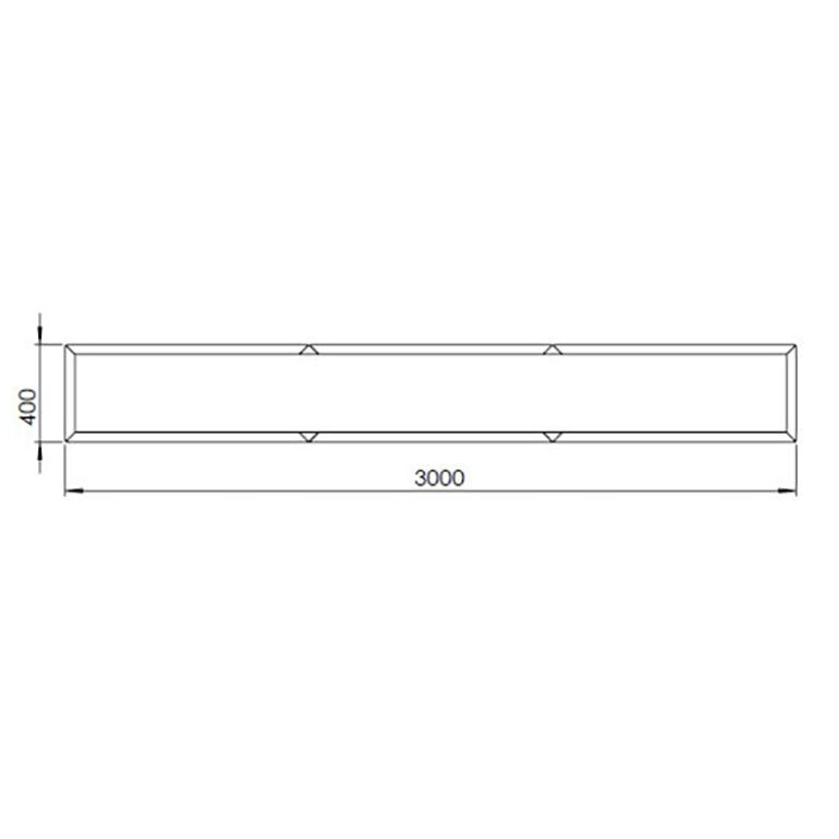 donica ze stali corten Texas xxl 300 x 40 cm