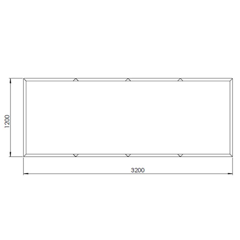 Donica ze stali corten Texas xxl 320 x 120 cm