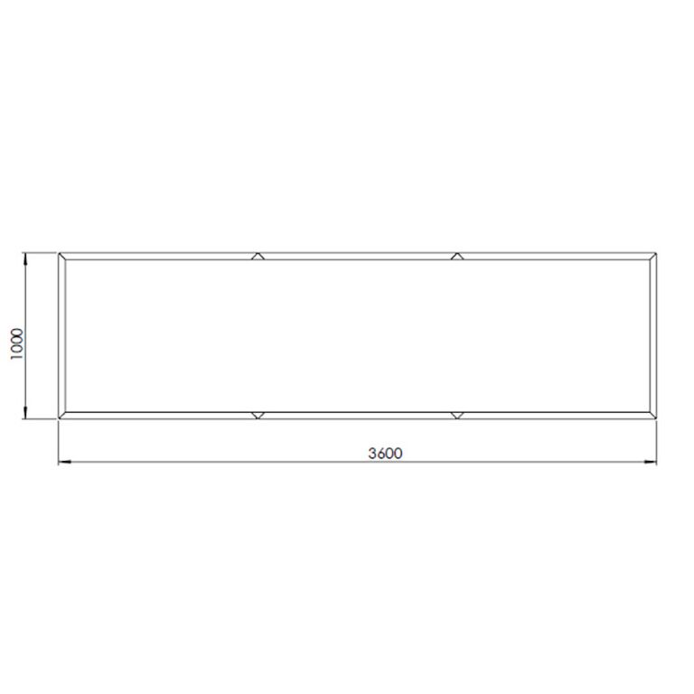donica ze stali corten Texas xxl 360 x 100 cm