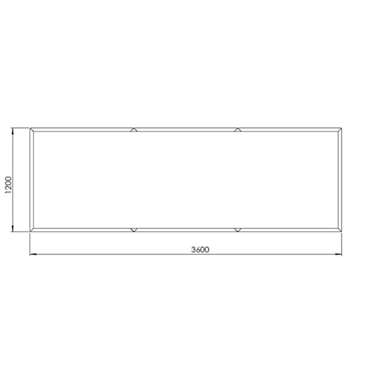 Donica ze stali corten Texas xxl 360 x 120 cm