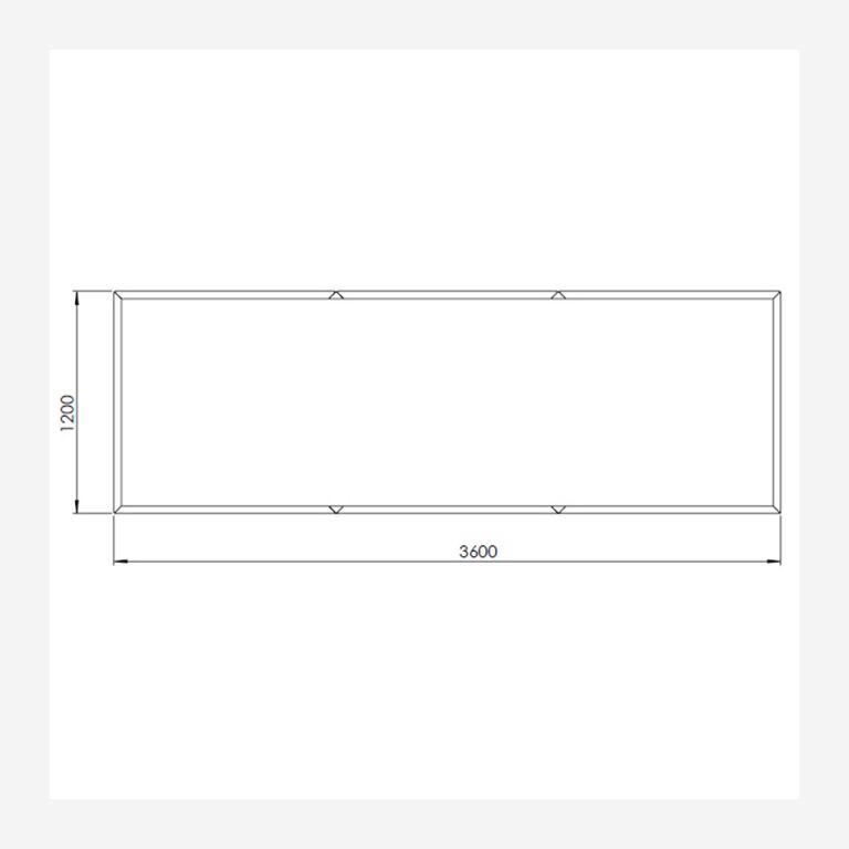 donica Stal malowana proszkowo Texas xxl 360 x 120 cm