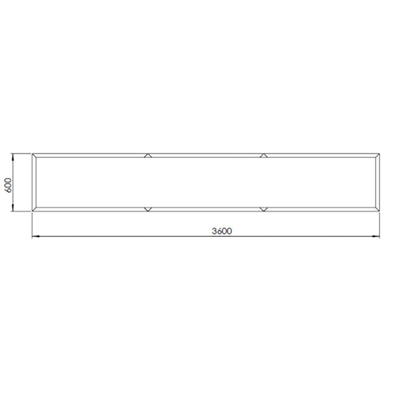 donica ze stali corten Texas xxl 360 x 60 cm